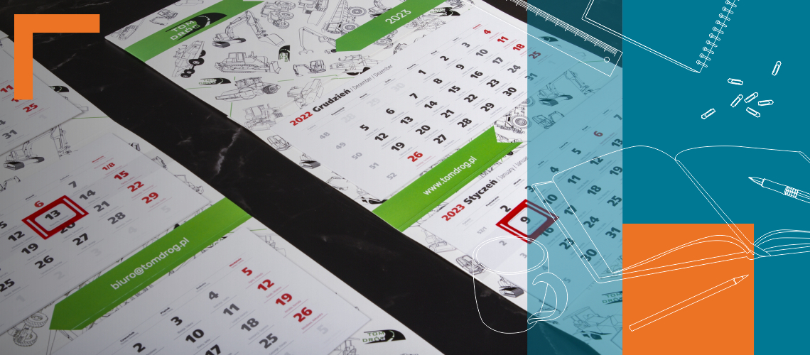Pakiet kalendarzy trójdzielnych to efektywna promocja firmy przez cały rok